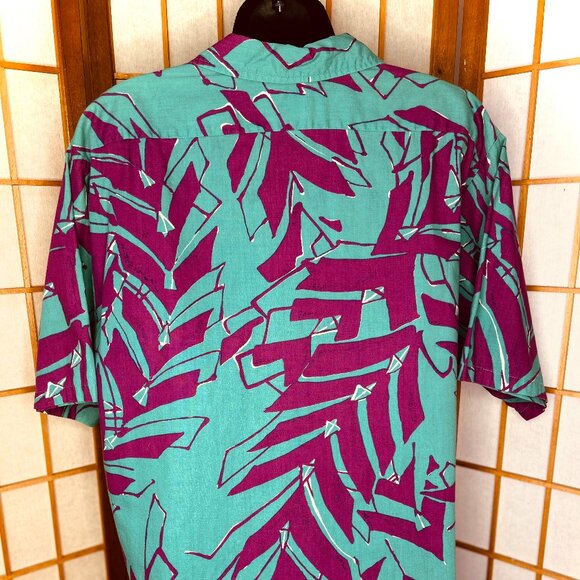 Vintage Surf Line Hawai’i Palm Frond Aloha Shirt - Picture 2 of 5